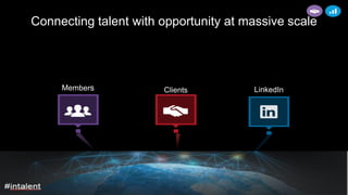 Connecting talent with opportunity at massive scale
 