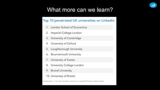 What more can we learn?
 