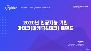 Growth Management Platform
Country Manager
 