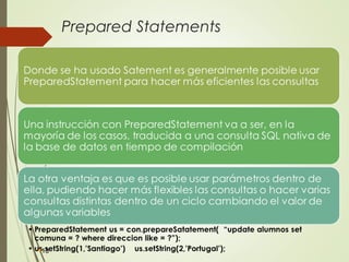 Prepared Statements
13
 