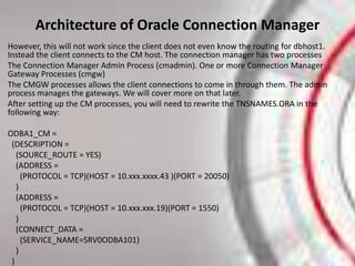 Oracle Connection Manager | PPTX
