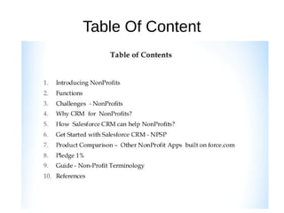 Table Of Content
 