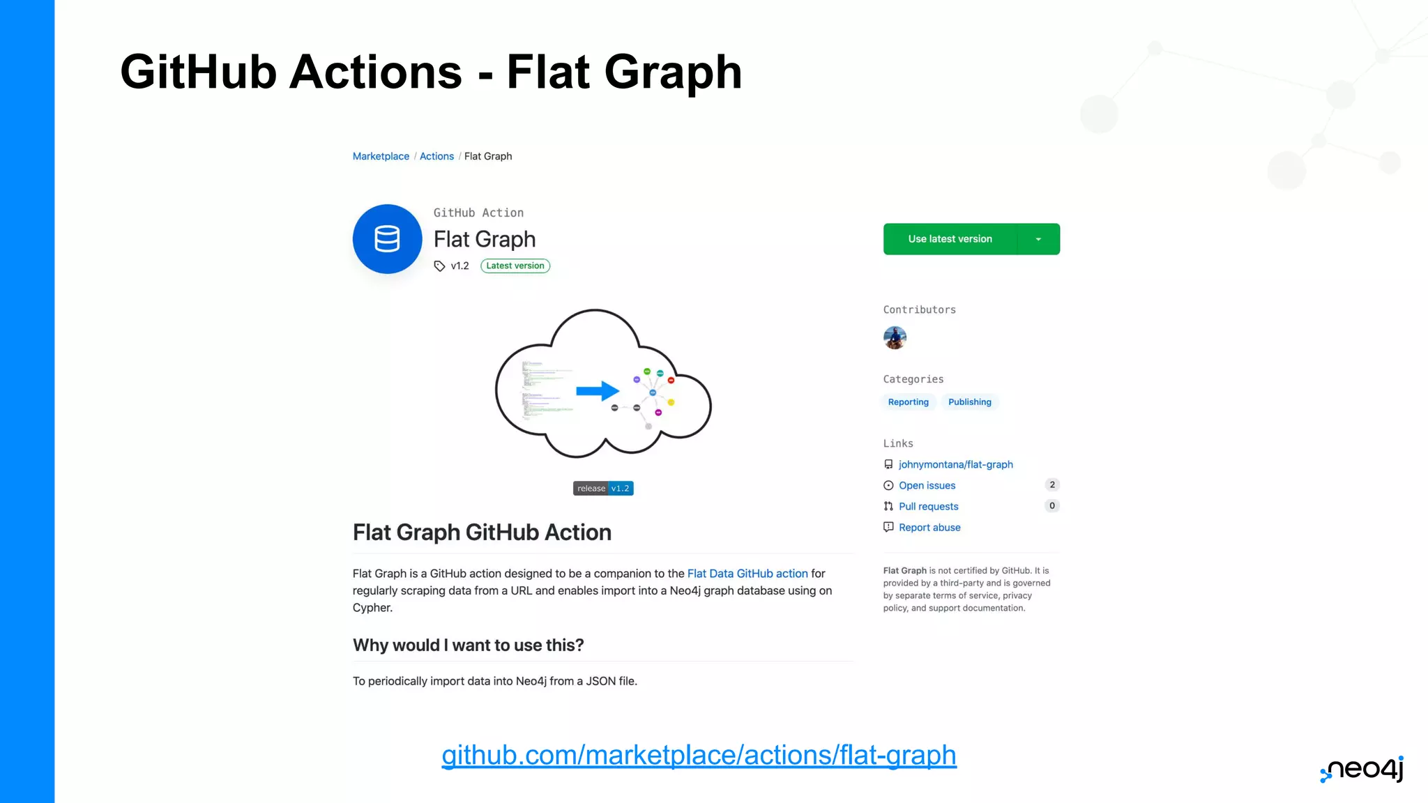 GitHub Actions - Flat Graph
github.com/marketplace/actions/flat-graph
 