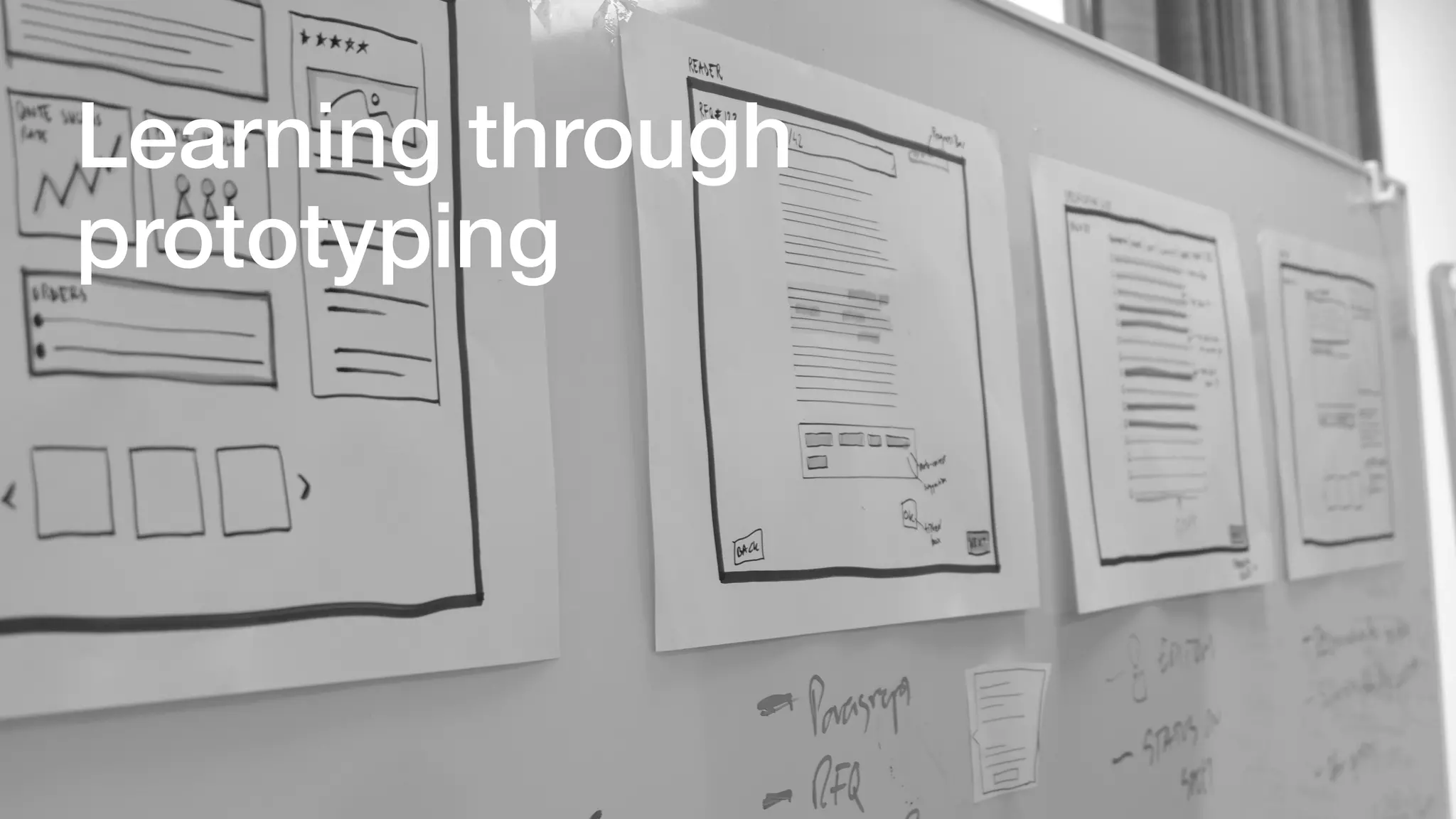 Learning through
prototyping
 