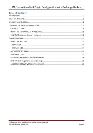 IBM Connections Mail Plugin Configuration with Exchange Backend
IBM Connections Mail Plugin with Exchange Backend
Author:M...