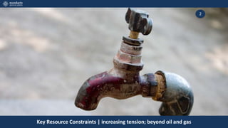 Key Resource Constraints | increasing tension; beyond oil and gas
2
 