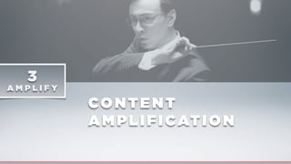 CONTE NT
AMPLIFICATION
3
A M P L I F Y
 