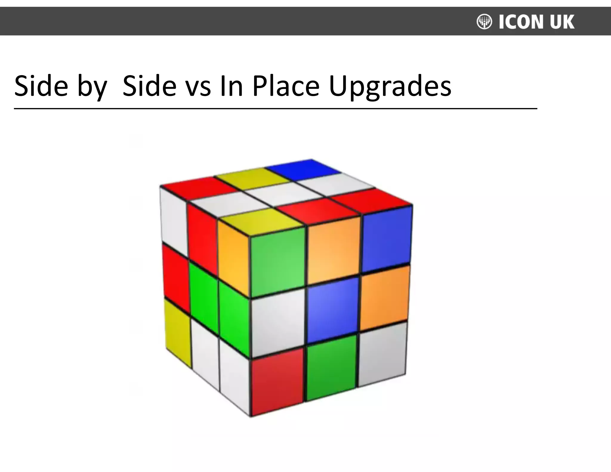 Side	
  by	
  	
  Side	
  vs	
  In	
  Place	
  Upgrades
 