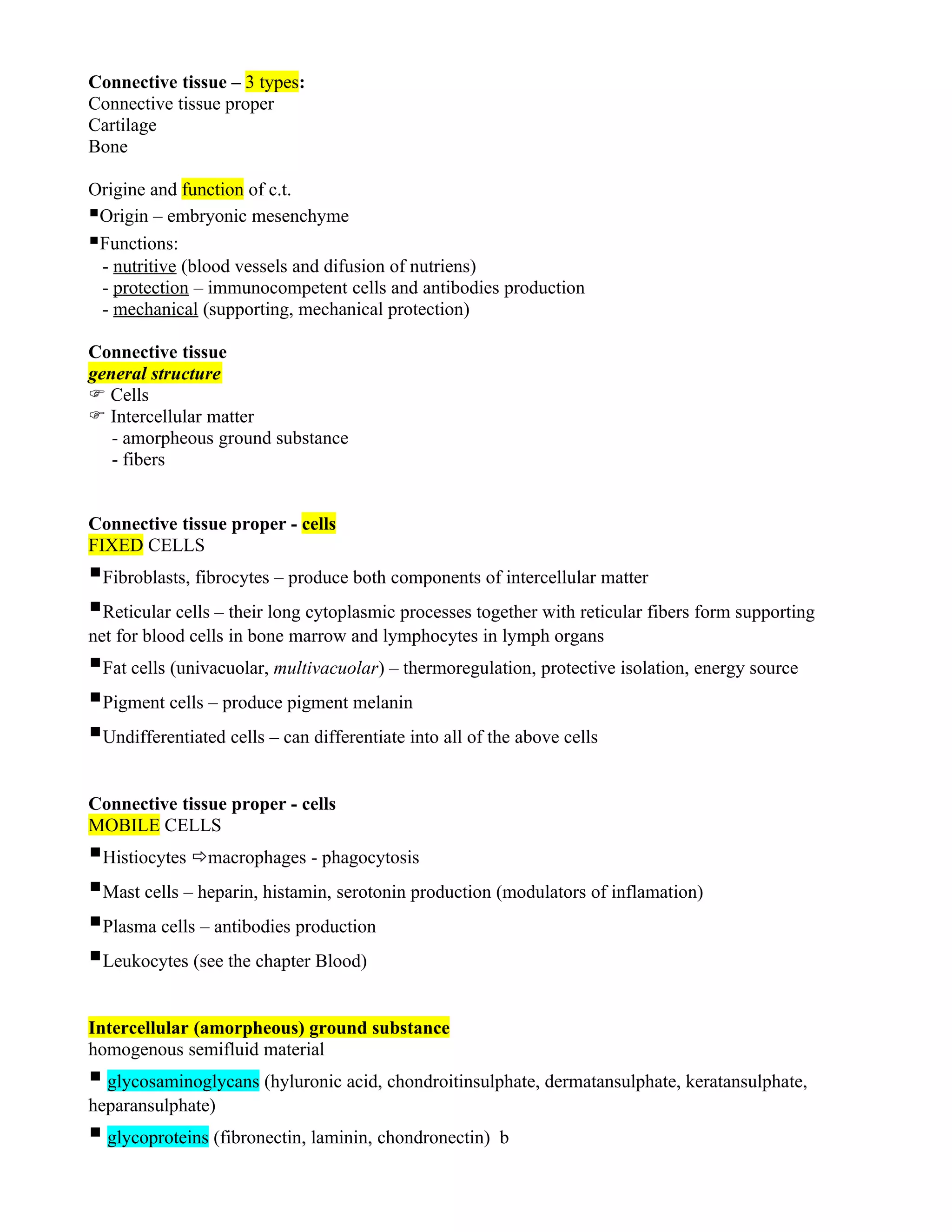 Connective tissue proper   copy