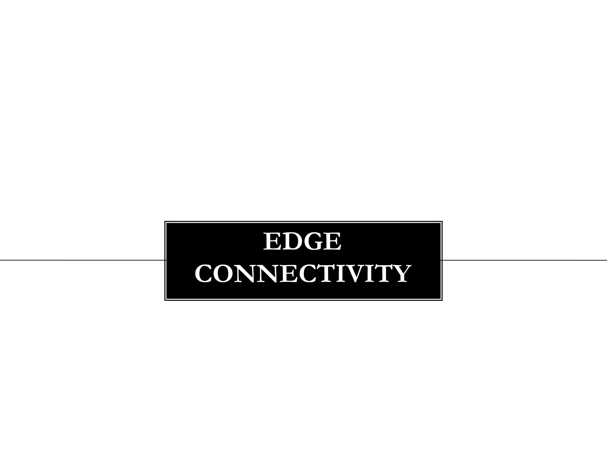 Edge connectivity