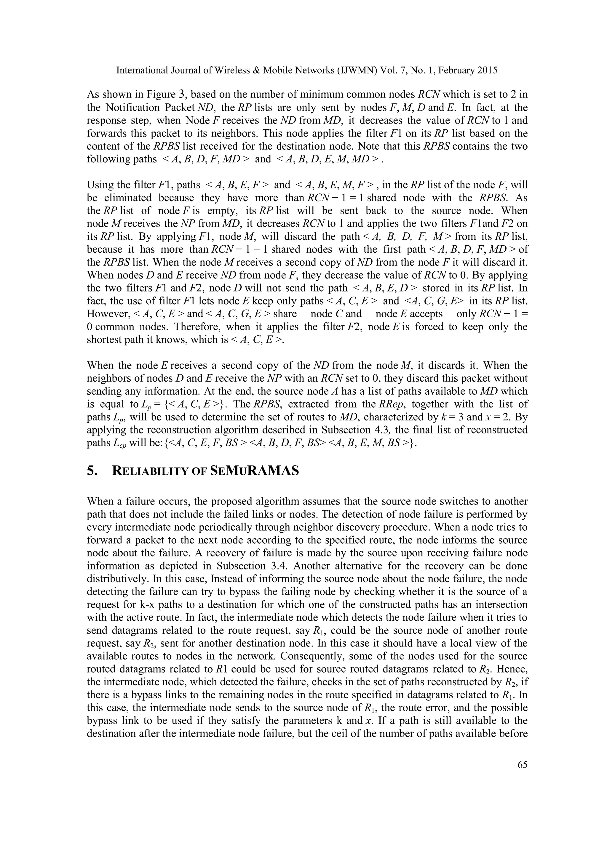 Connectivity aware and adaptive multipath routing algorithm for mobile ...