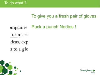 To do what ? 
To give you a fresh pair of gloves 
Pack a punch Nodies ! 
 