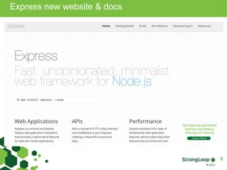 Express new website & docs 
5 
 