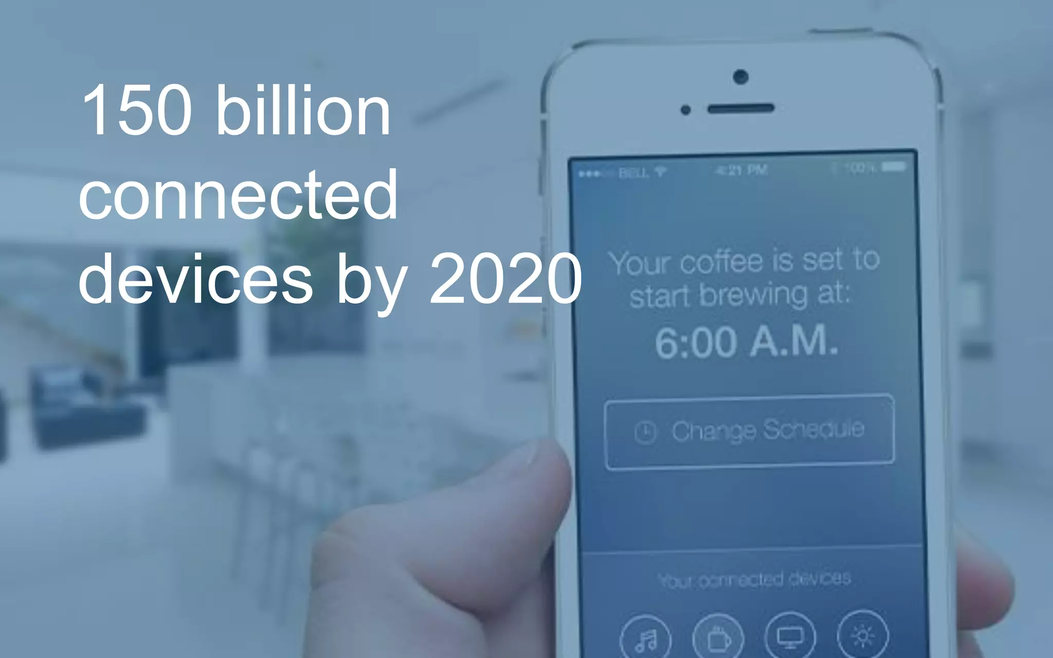 150 billion
connected
devices by 2020
 