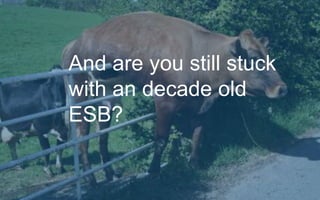 And are you still stuck
with an decade old
ESB?
 
