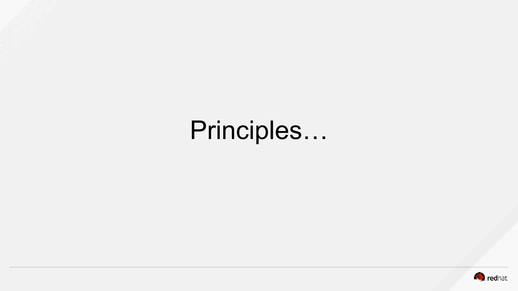 Principles…
 