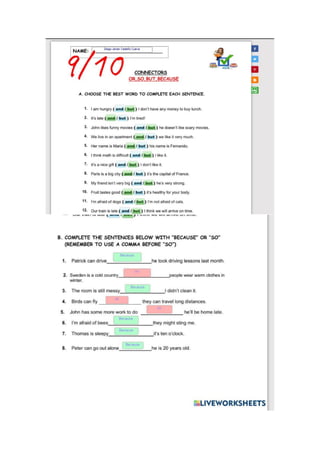 Connectors and, so, or, because, but | PDF