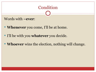 Connectors Time Contrast Purpose Condition | PPT