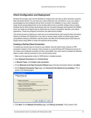 Connecting Remote Users to Your Network with Windows Server 2003 | DOC