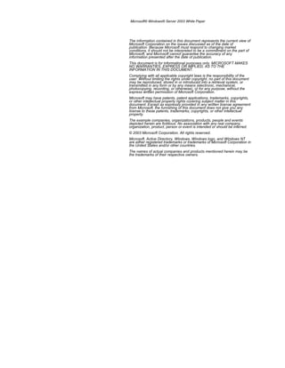 Connecting Remote Users to Your Network with Windows Server 2003 | DOC