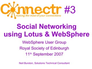 #3 ,[object Object],[object Object],[object Object],[object Object],Social Networking Using Lotus & WebSphere   Social Networking  using Lotus & WebSphere   