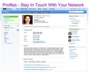 Profiles - Stay In Touch With Your Network 