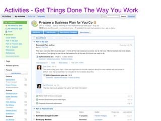 Activities - Get Things Done The Way You Work 