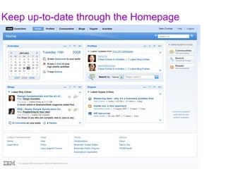 Keep up-to-date through the Homepage 