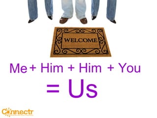 Me + You = Us + Him + Him 