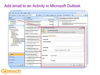 39 Add email to an Activity in Microsoft Outlook 