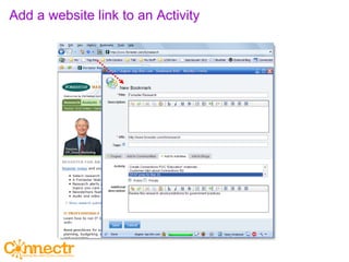 Add a website link to an Activity 