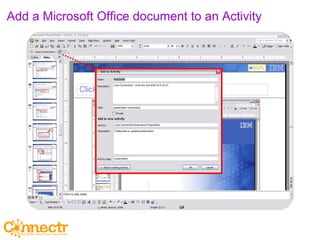 Add a Microsoft Office document to an Activity 