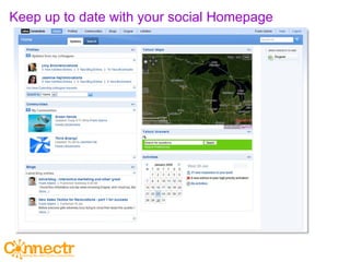 Keep up to date with your social Homepage 