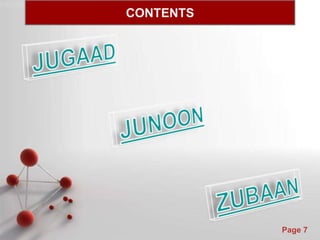 Powerpoint Templates
Page 7
CONTENTS
 