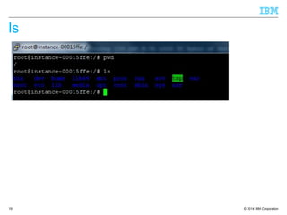 © 2014 IBM Corporation
ls
19
 