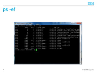 © 2014 IBM Corporation
ps -ef
21
 