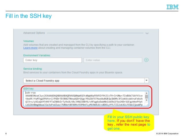 key 7 ssh generate windows to putty blumix Connect with container docker