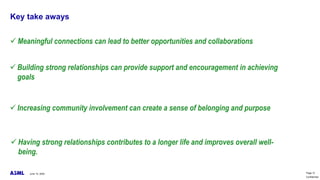 Connect to Grow: The power of building networks | PPTX