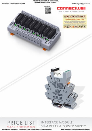 CONNECTWELL  INTERFACE  MODULE  &  SMPS  PRICE LIST wef 07-02-2022.pdf