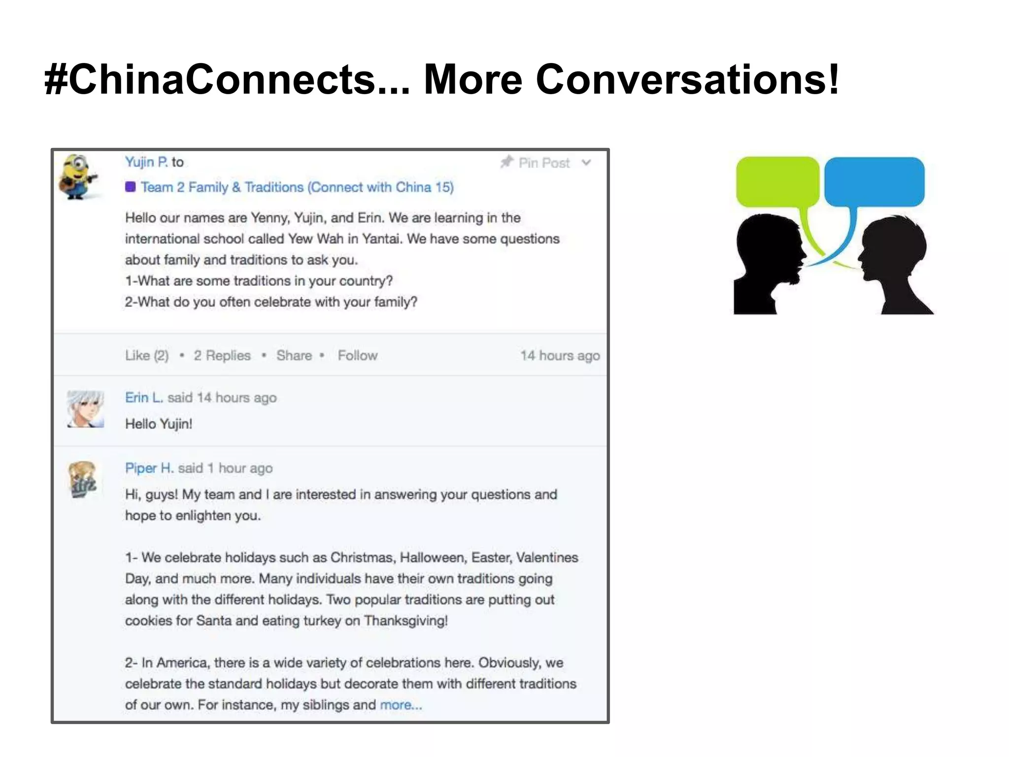 #ChinaConnects... More Conversations!
 