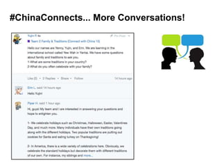 #ChinaConnects... More Conversations!
 