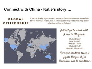 Connect with China - Katie’s story….
 