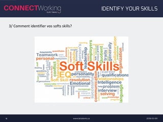 2018-03-09www.bctalents.ca16
IDENTIFY YOUR SKILLS
3/ Comment identifier vos softs skills?
 