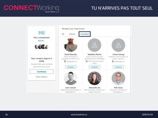 2018-04-03www.bctalents.ca26
TU N’ARRIVES PAS TOUT SEUL
 