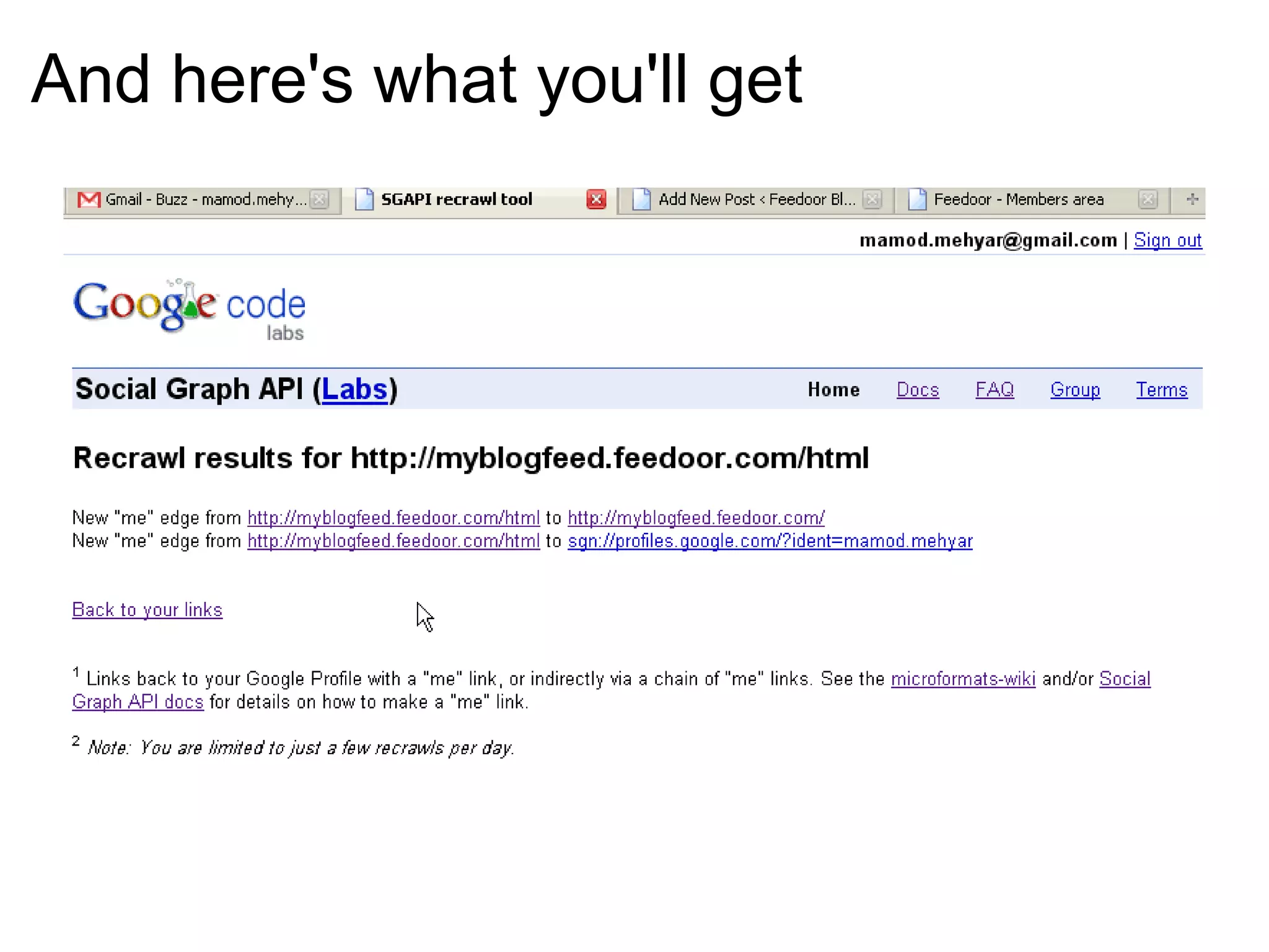 And here's what you'll get   