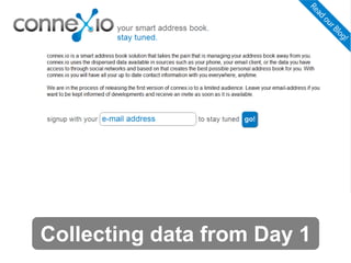 Collecting data from Day 1

 