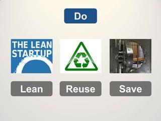 Do

Lean

Reuse

Save

 