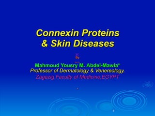 Connexin Proteins & Skin Diseases )   (  By Prof .  Dr . Mahmoud Yousry M .  Abdel - Mawla* Professor of Dermatology & Venereology. Zagazig Faculty of Medicine,EGYPT . 