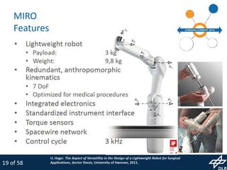 MiroSurge: Research Platform for Robotic Surgery