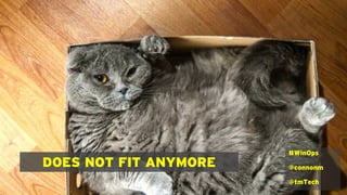 DOES NOT FIT ANYMORE
#WinOps
@connonm
@tmTech
 